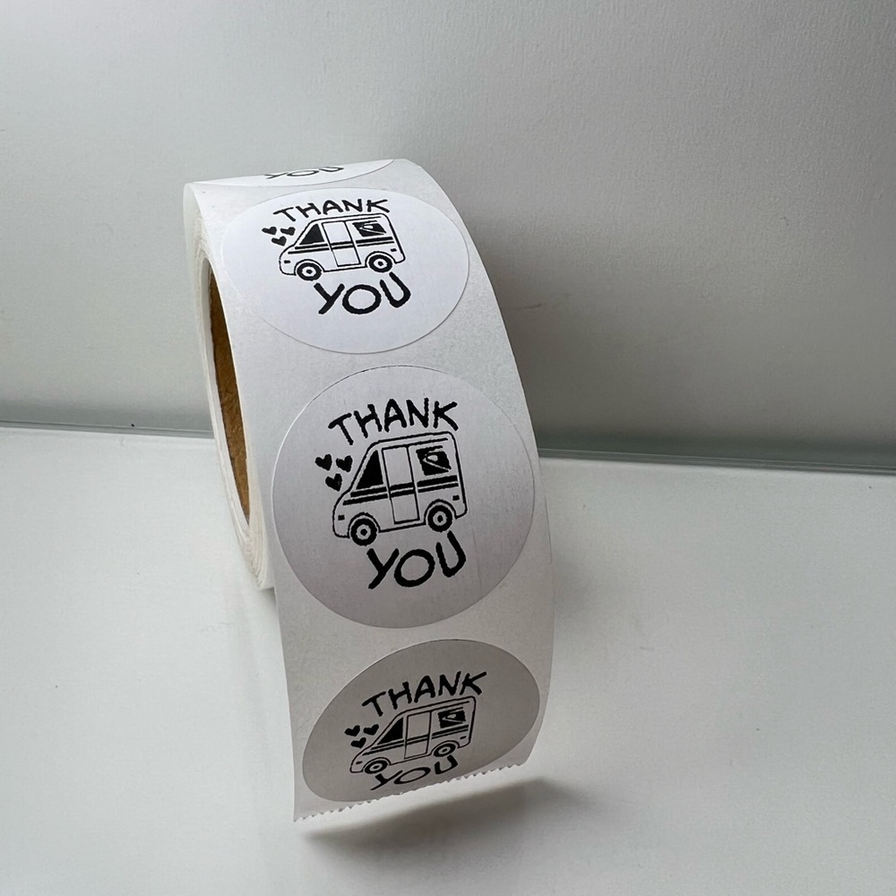 100 Thank You USPS Sticker, Thank You Sticker, Postal Mailbox Sticker - Picture 13 of 15